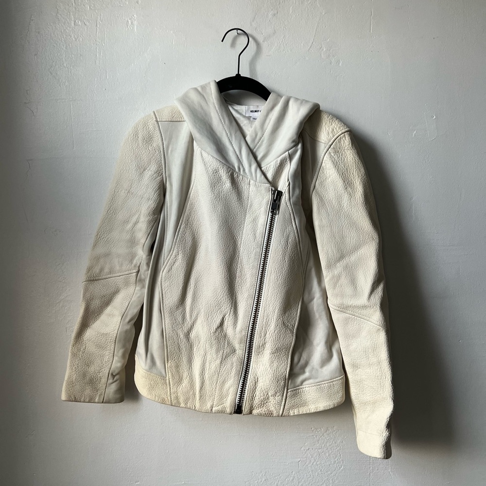 Leather Helmut Lang Hoodie